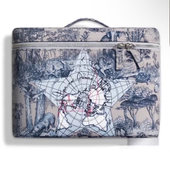 Dior Handbags - Dior Around the World Cosmetic Bag in Blue and Cream